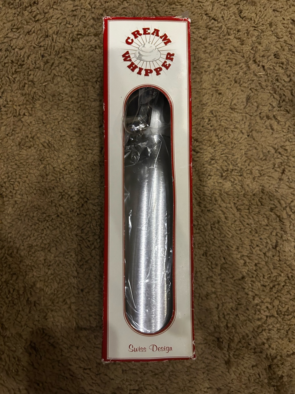 Williams Sonoma Cream Whipper Stainless Steel New in Box 2001